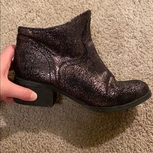 Not rated sparkly purple booties